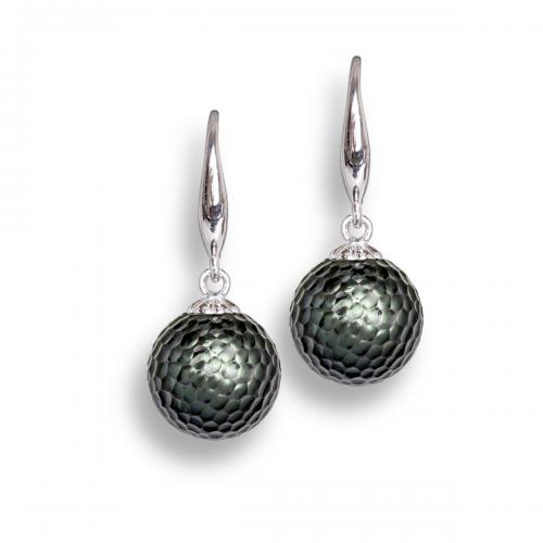 NFC Jewelry by Galatea: Momento Hand-carved Tahitian Pearl Earrings with NFC